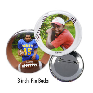 Pin Back - 3 Inch Photo Button